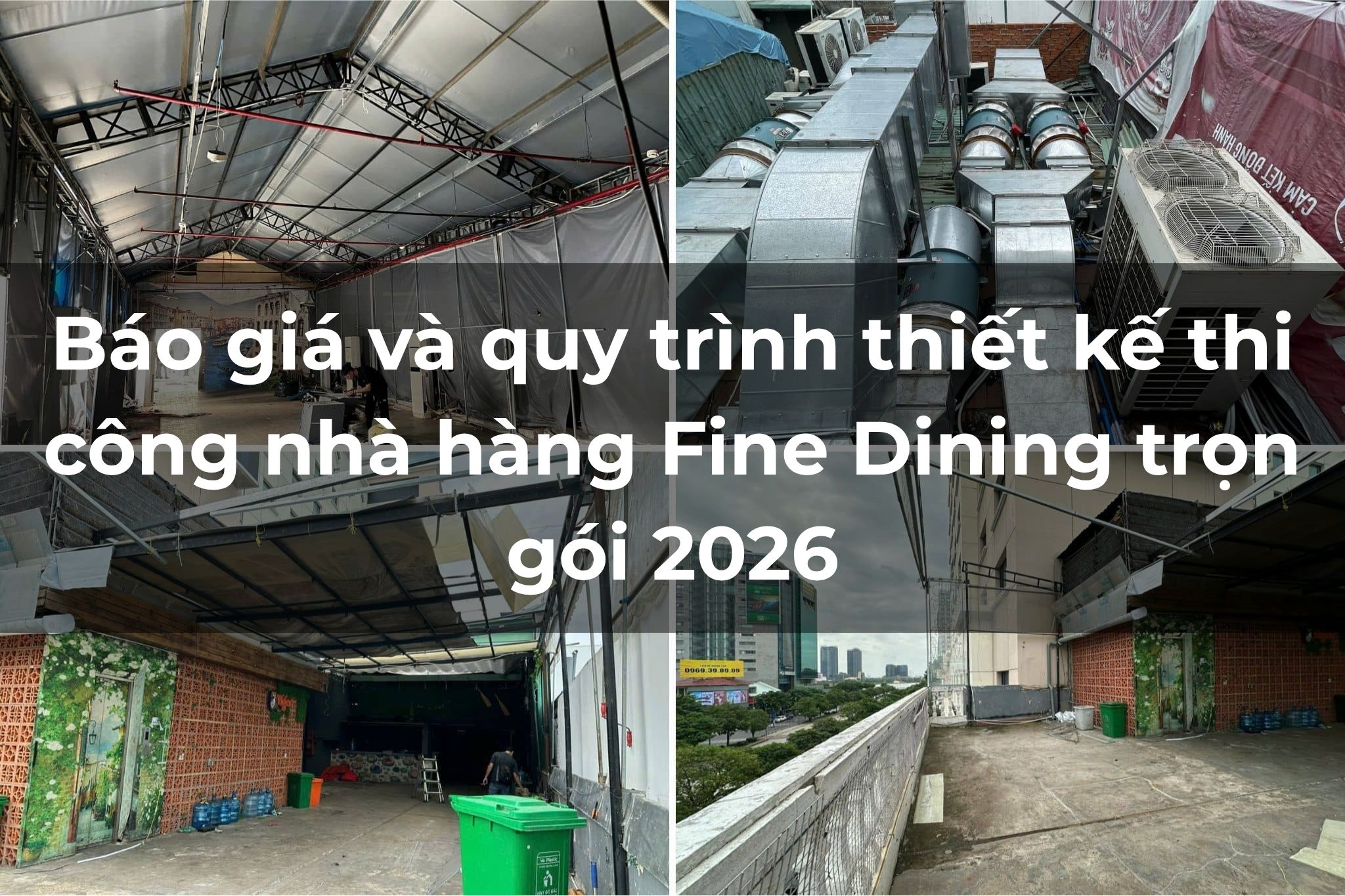 Báo giá và quy trình thiết kế thi công nhà hàng Fine Dining trọn gói 2026